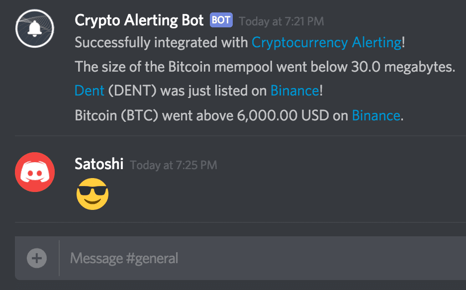 BitcoinBot Commands - Discord Bot - bitcoinlove.fun