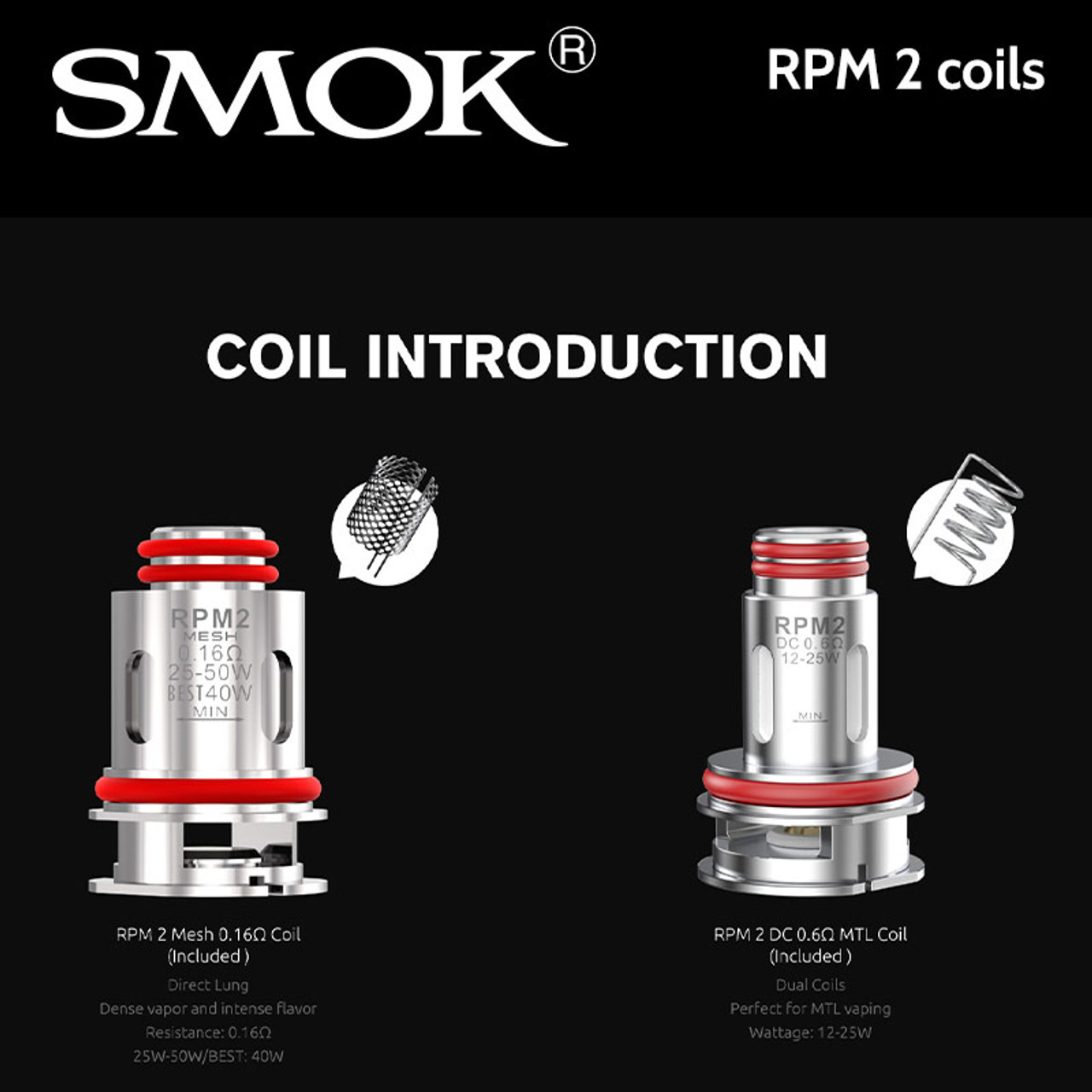 SMOK RPM Replacement Coils - 5 Pack — Fat Panda Webstore