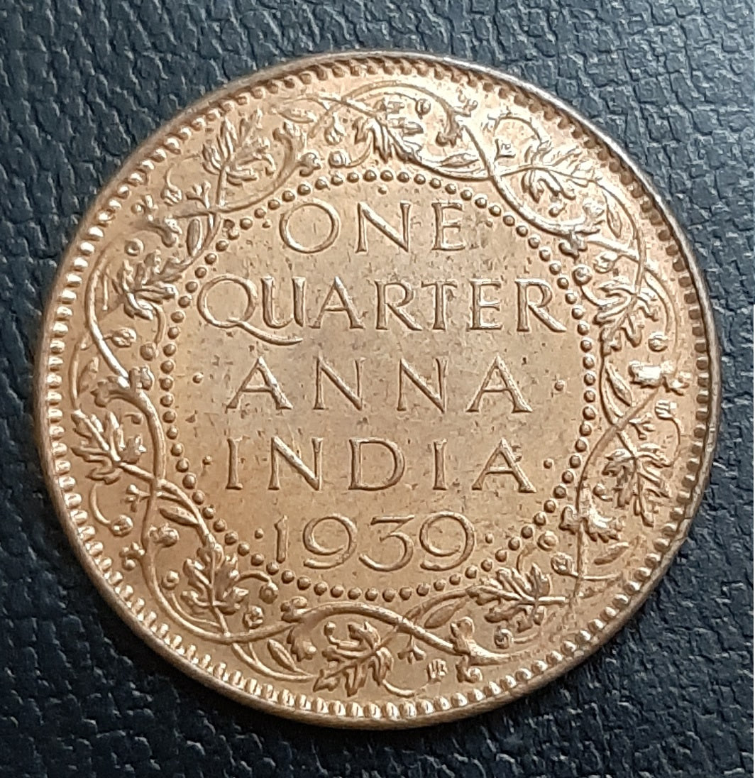 Buy British India King George VI Quarter Anna Coin Mumbai Online | Mintage World