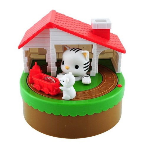 Nifty Japanese Cat and Train Coin Banks