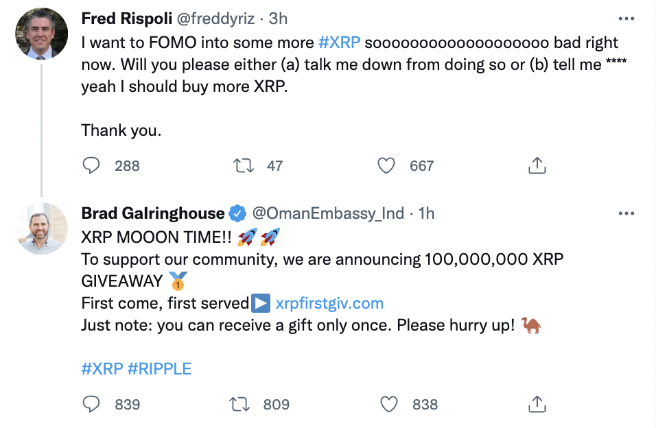 Ripple’s XRP Relist Campaign Gathers Steam on Twitter