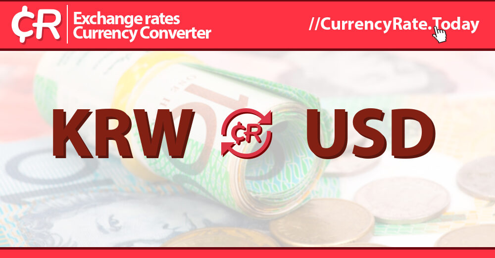 KRW to USD currency converter - Currency World