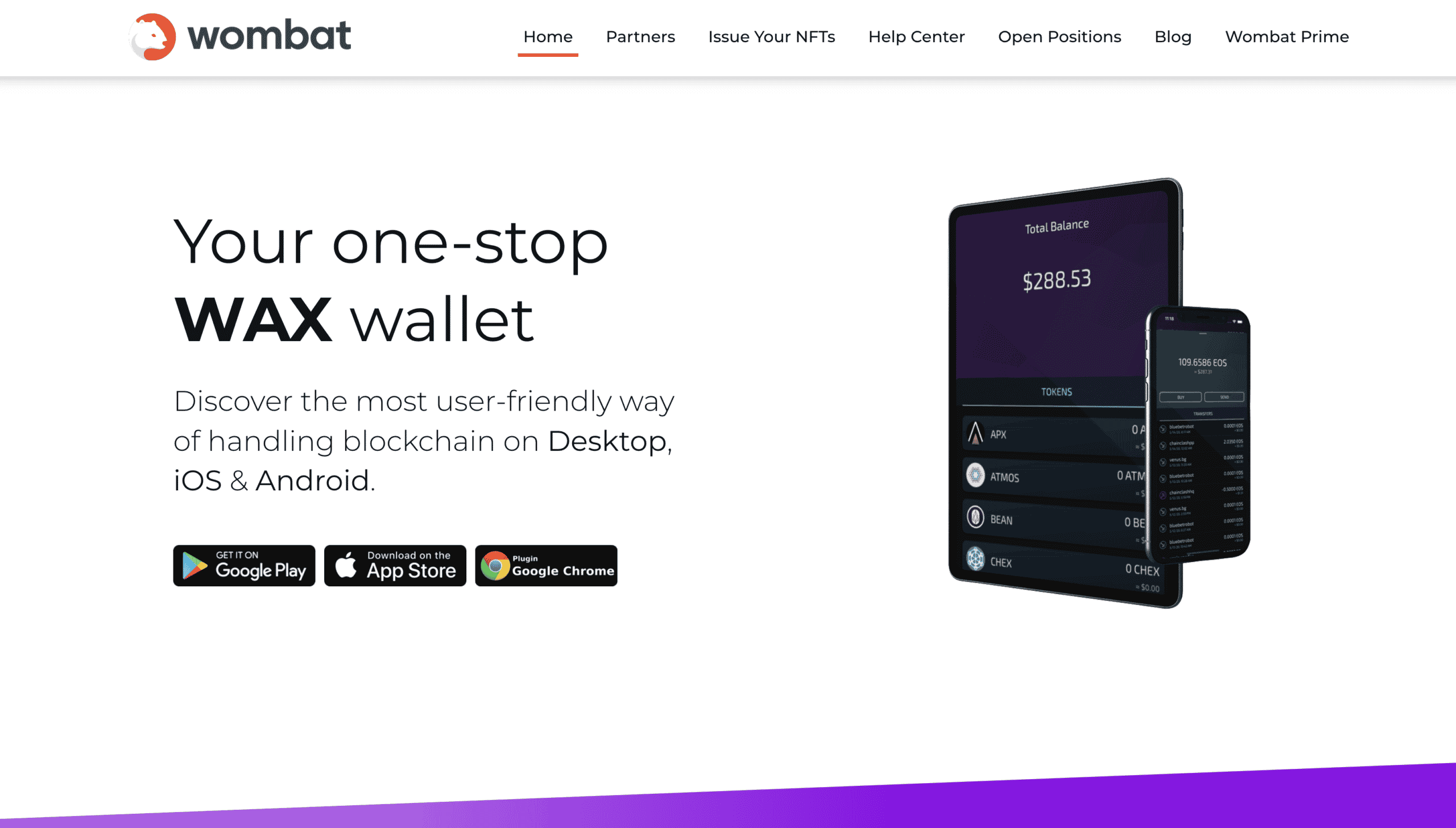 Wombat Wallet - Manage NFTs & Tokens for Gaming