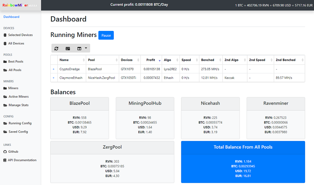 Awesome Miner - Manage and monitor mining operations