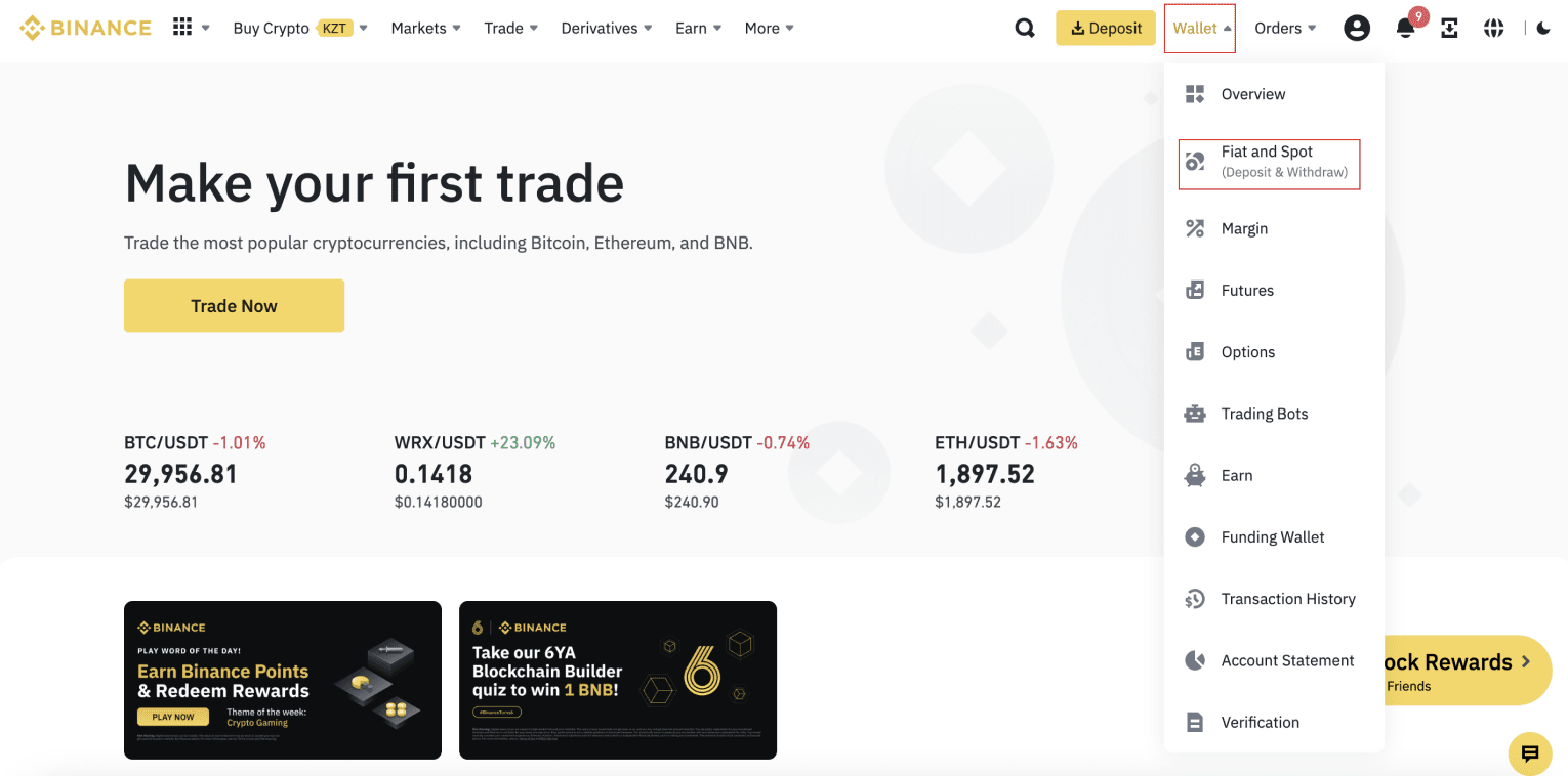 Withdraw from Binance via P2P: detailed Instruction