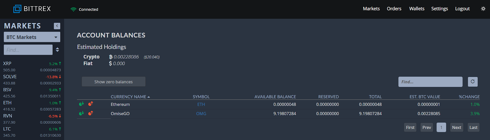 CoinTracking · Bittrex Import