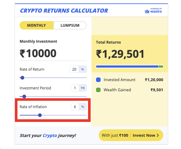 Crypto Return Calculator