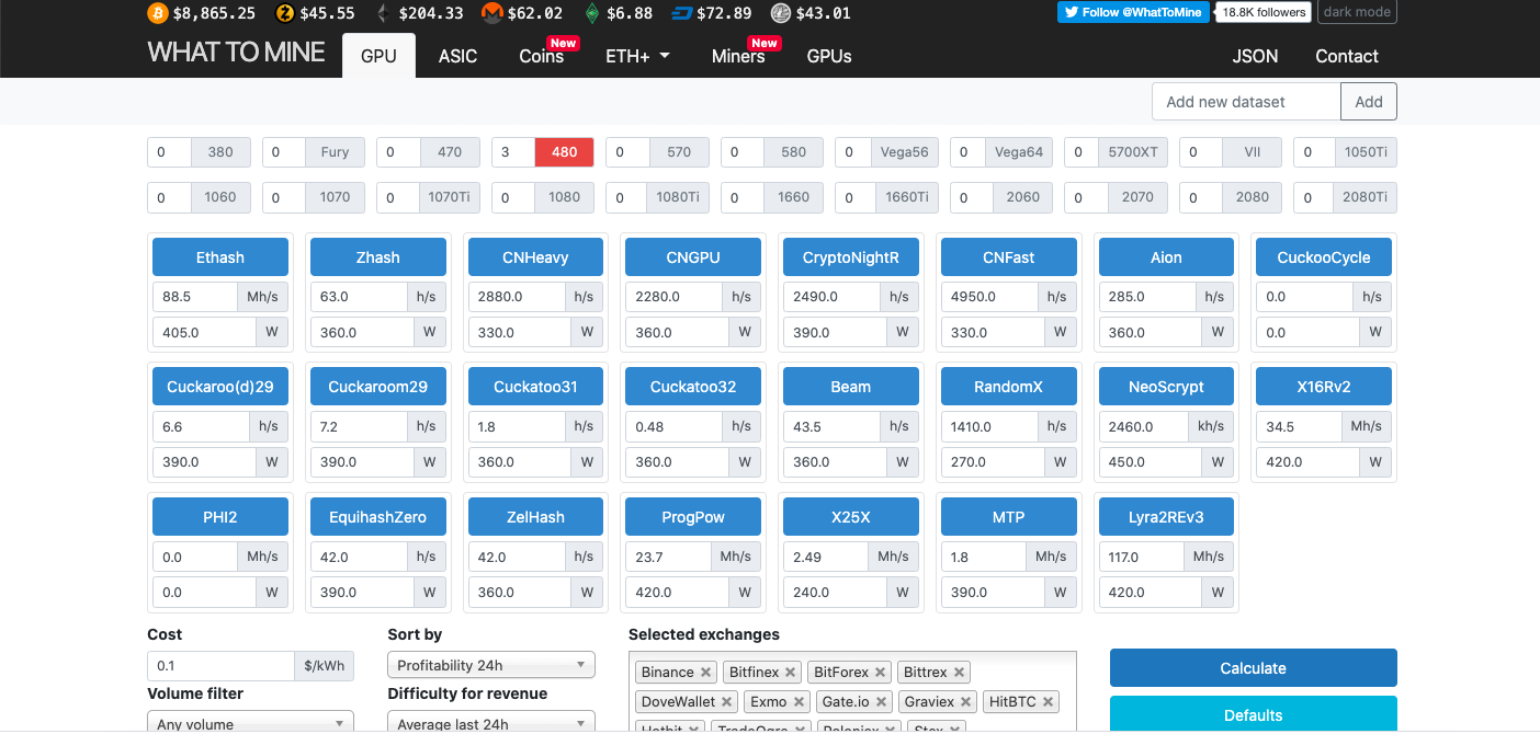 Mining profit pocket calculator! We have updated the list of best mining GPUs | Kryptex