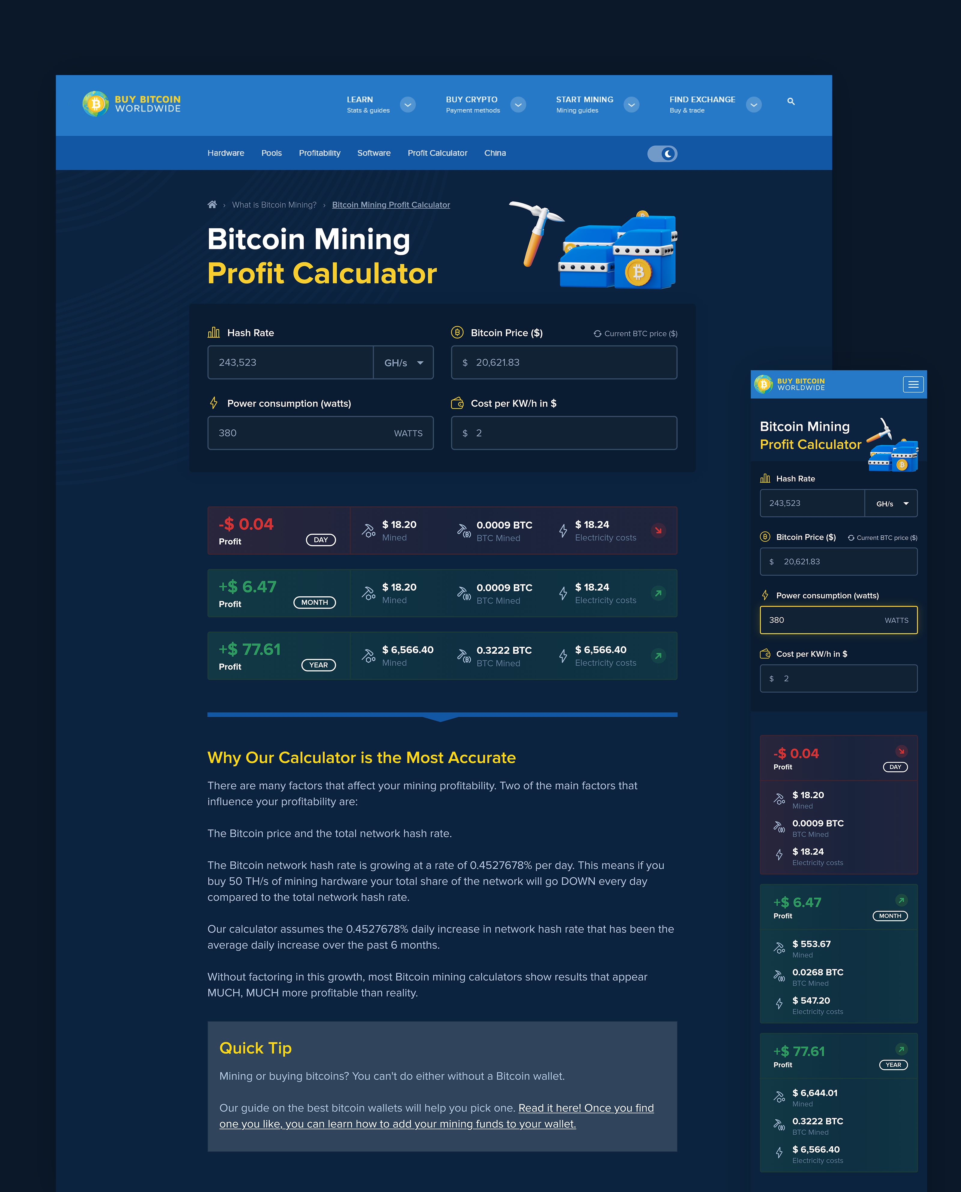 Realtime mining hardware profitability | ASIC Miner Value