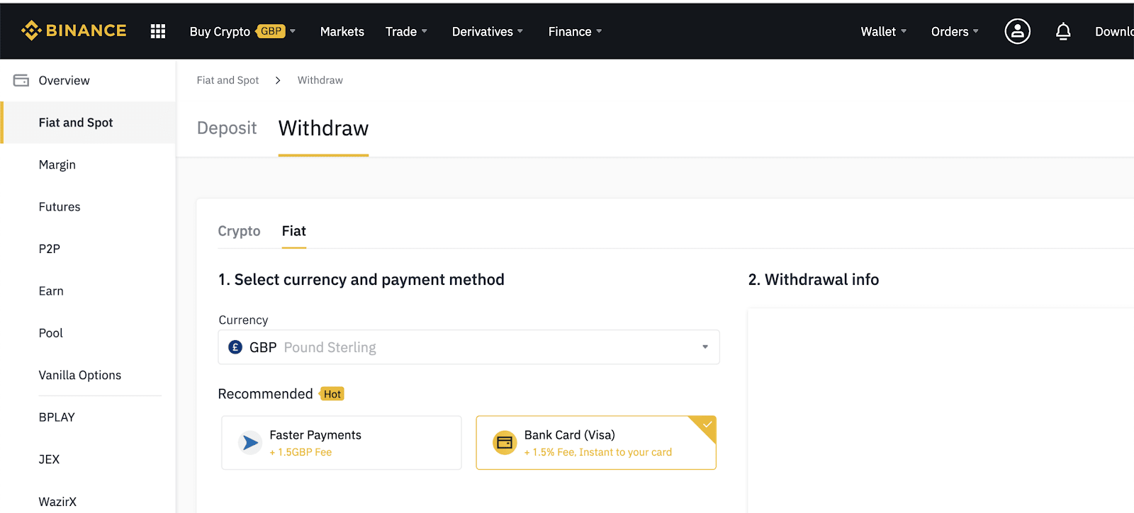 Withdraw from Binance via P2P: detailed Instruction