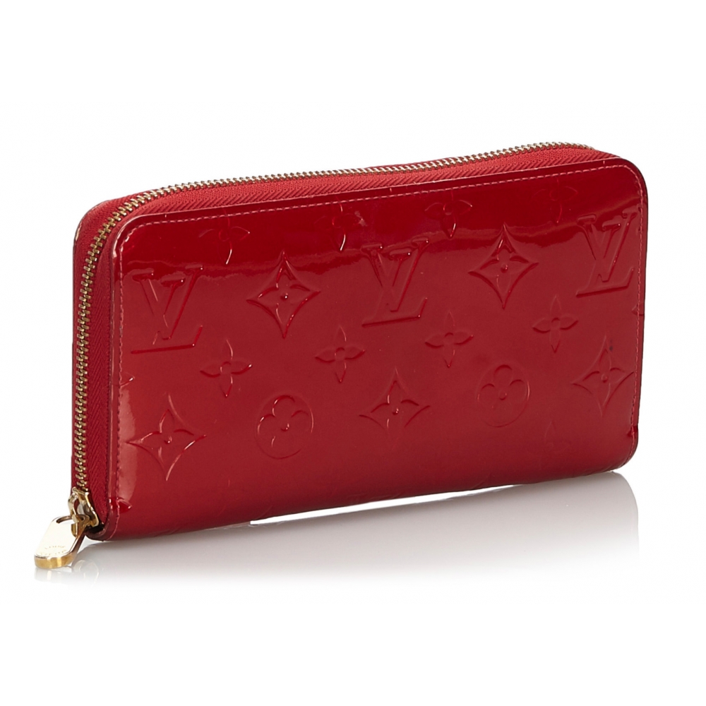 Louis Vuitton Monogram Vernis Zippy Wallet Red - bitcoinlove.fun