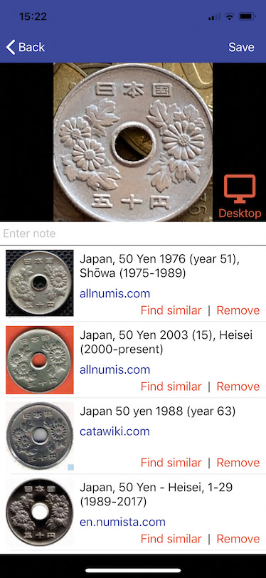 Coinoscope - Coin Identification