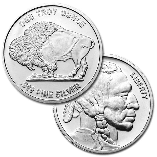 Compare prices of 1 oz Silver Bar SilverTowne Buffalo from online dealers