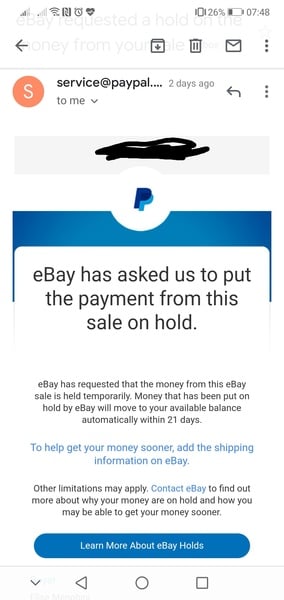 No more Paypal and eBay holding funds - The eBay Community