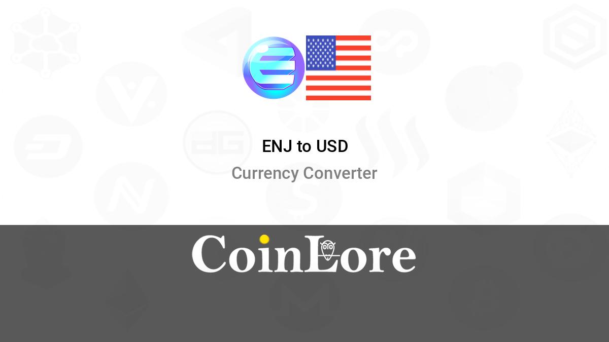 Convert Enjin to USD | Enjin price in US Dollars | Revolut Australia