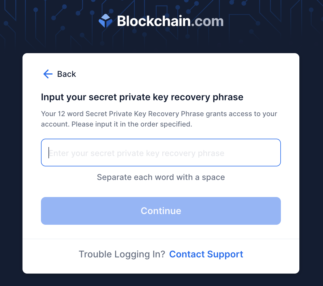 Blockchain Wallet Is Not Working? Steps to Recover a Blockchain Wallet