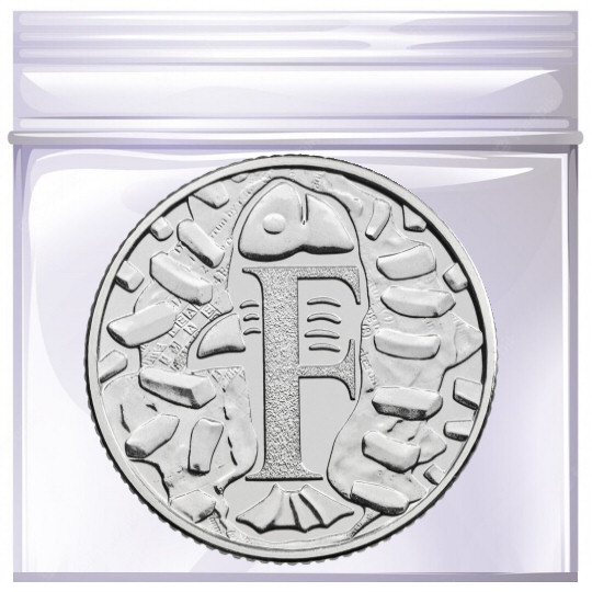 F - Fish and Chips 10p Coin - Mintage: , - Scarcity Index: 2