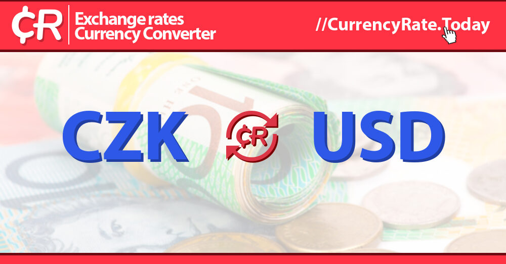 How Much is US Dollar (USD) in Czech Koruna (CZK)