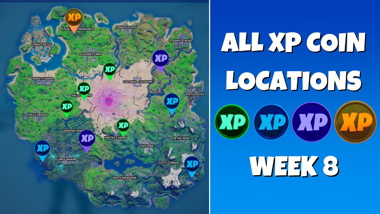 All Fortnite Season 4 Week 1 XP Coin Locations