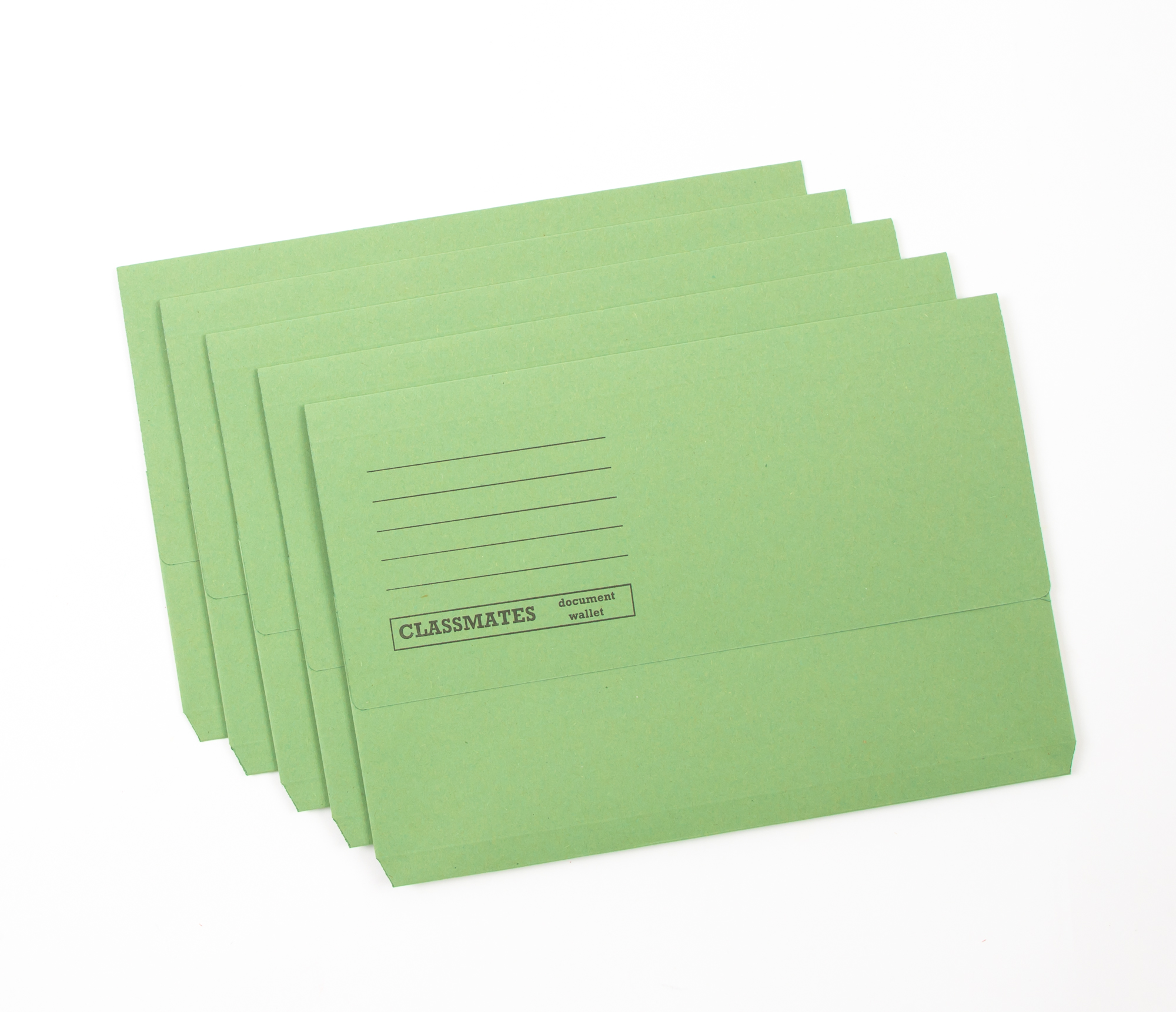 A - Classmates Document Wallet - Foolscap - Assorted - Pack of 50 | AtoZ Supplies