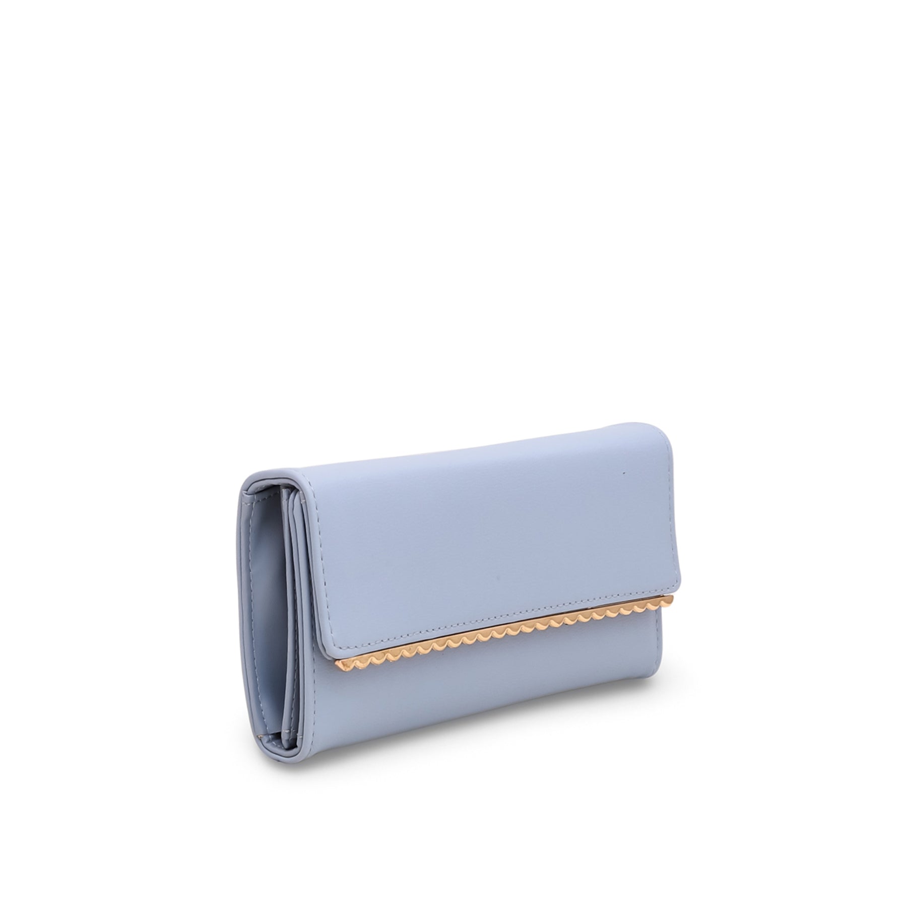 Light Blue Zip Around Short Wallet - CHARLES & KEITH IT