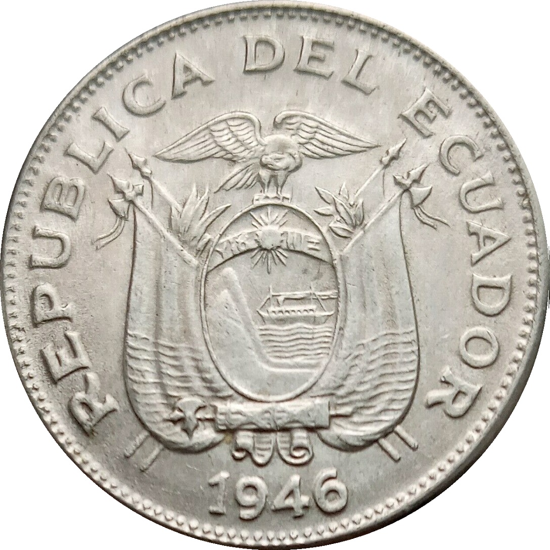 Coin: 1 Sucre (Ecuador(~ - 1st Sucre Series) WCC:km78a