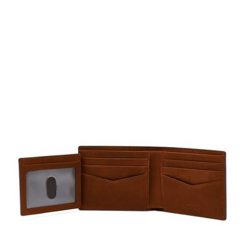 Men's Bifold Leather Wallet with Flip ID | RFID Block | Full-Grain – Bucks Leather Co.