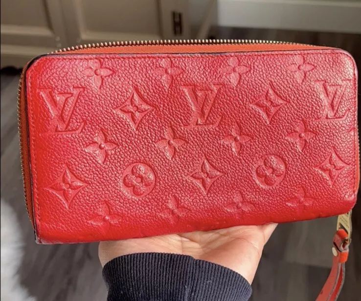 Louis Vuitton Pallas Wallet Monogram Red - Luxury Helsinki