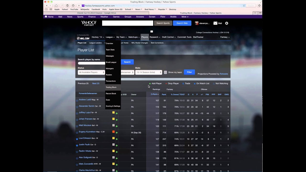 How To Create A Fantasy Hockey League On Yahoo - Fresh Gear