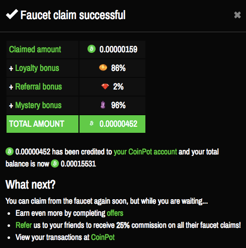 Coinpot faucet list 