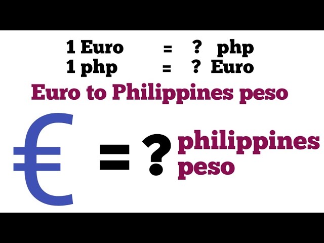 Best Euro to Philippine pesos exchange rate today in Spain - bitcoinlove.fun