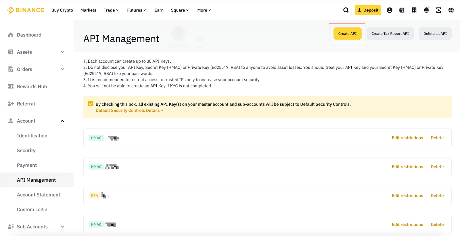 Binance API Documentation