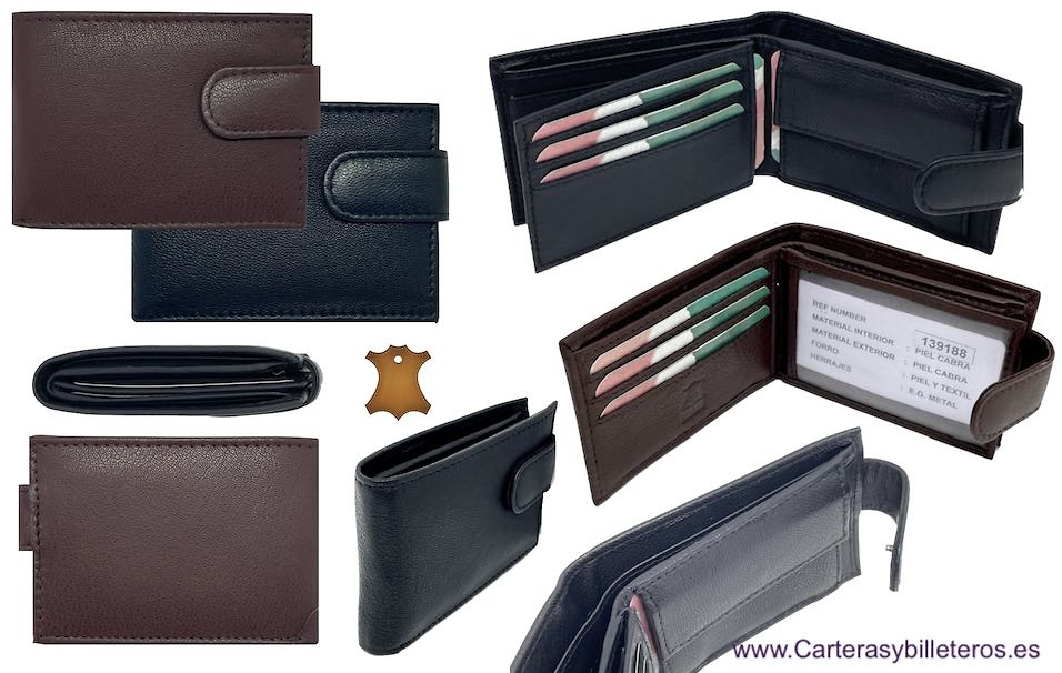 HENRY Leather Bifold Men’s Wallet with Coin Snap Pouch - Improving Lifestyles