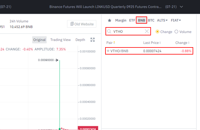 How to buy VeThor Token (VTHO) Guide - BitScreener