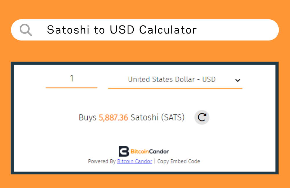 Bitcoin & Satoshi Rechner - BTC & Satoshi umrechnen in EUR, USD, ETH.