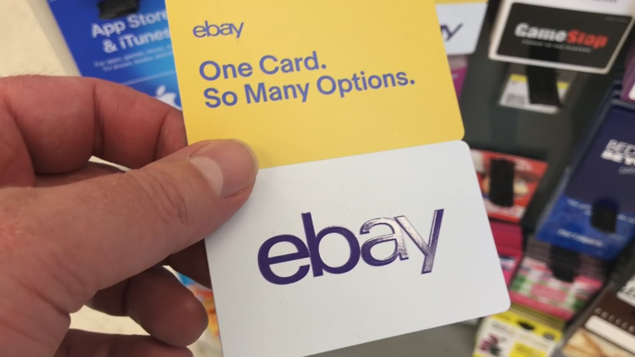 Buy eBay gift cards in Retail Stores