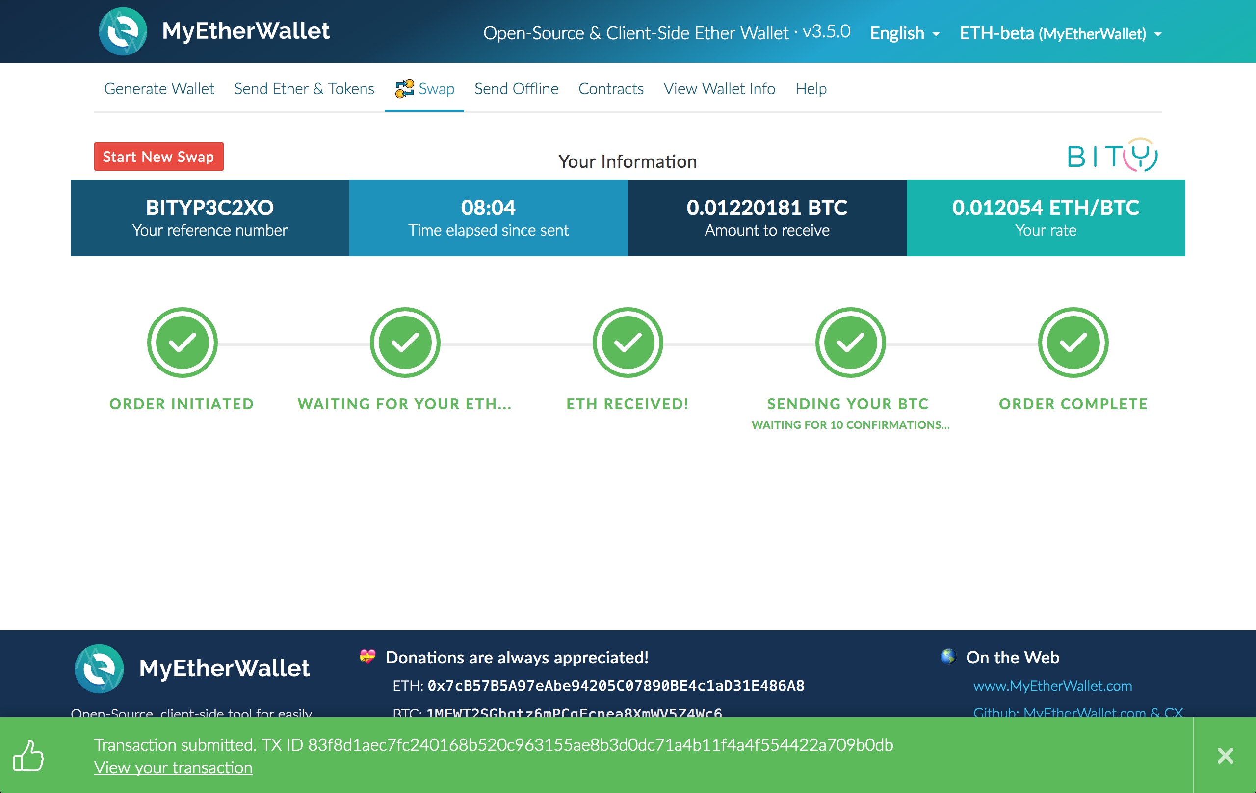 MyEtherWallet Cryptocurrency Wallet Review