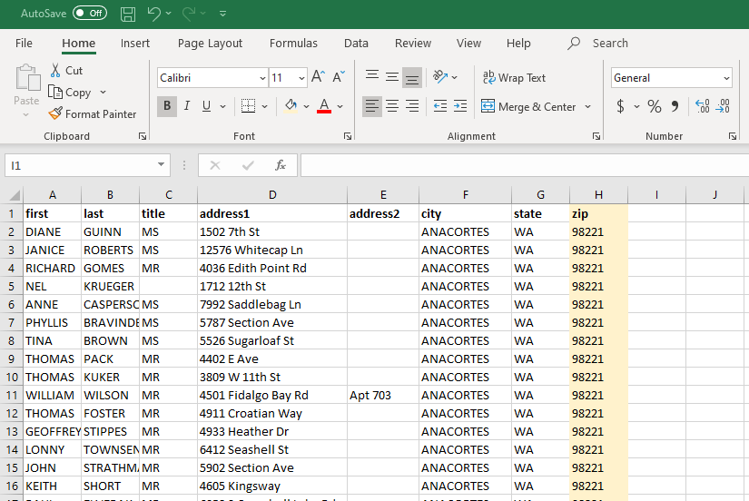 Zip Code Mailing Lists — Direct Mail, Fulfillment Services, Mailing List