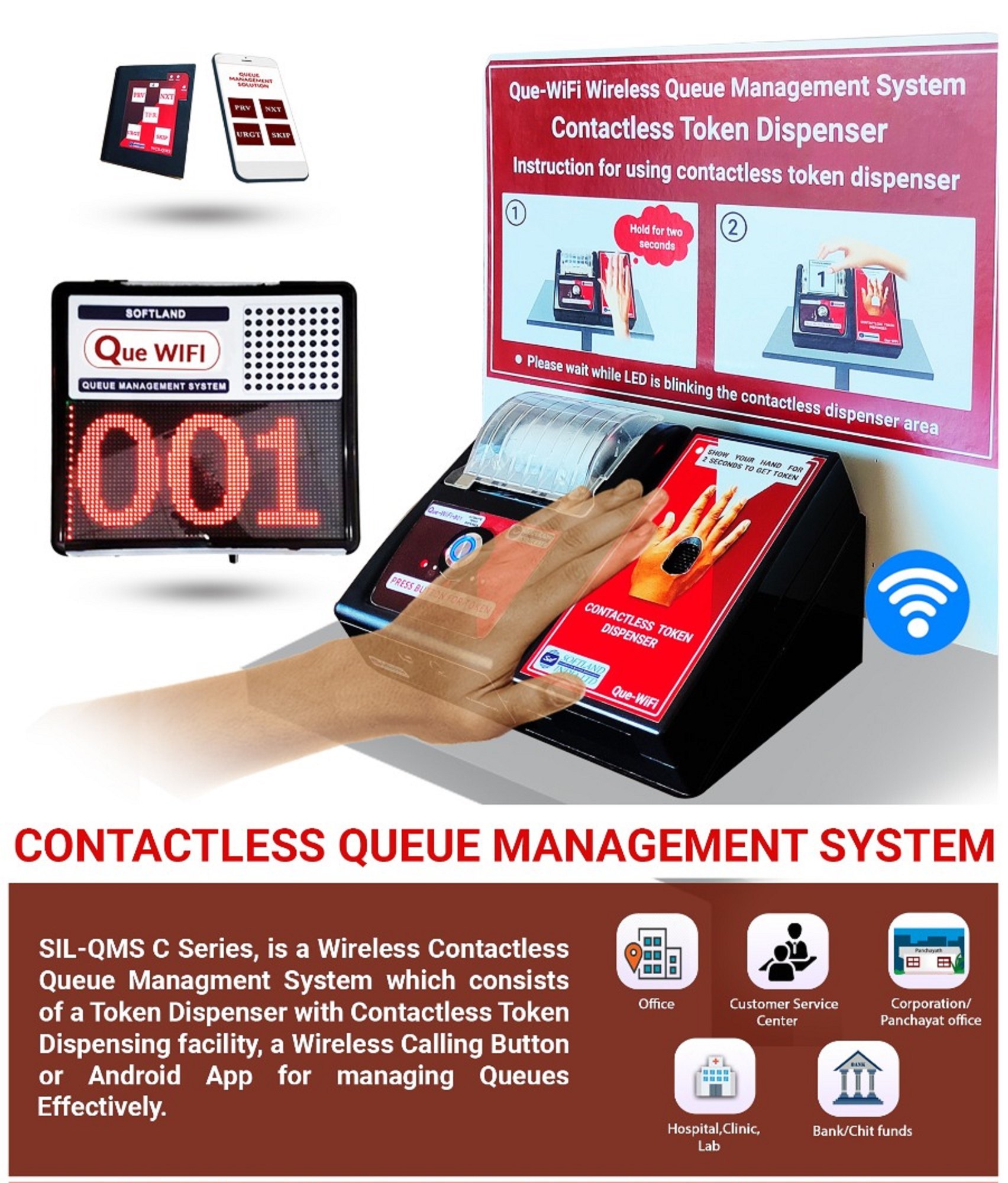 Digital Display - Wireless Token Display System (Android App) Manufacturer from Kalyan