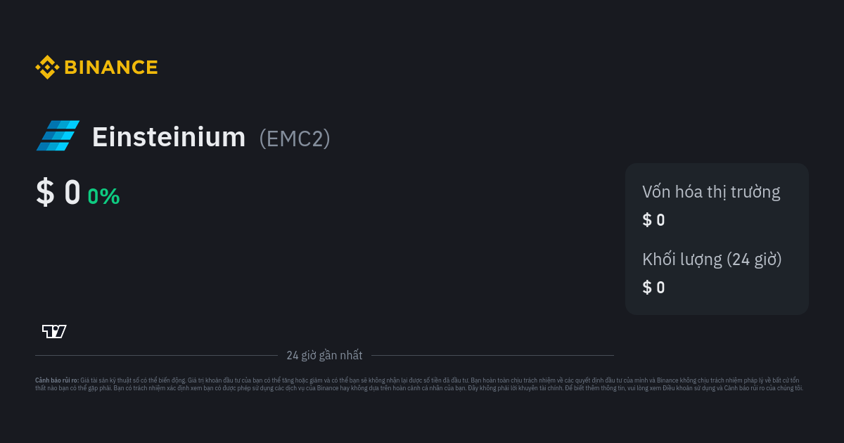 Einsteinium Price Today: EMC2 to EUR Live Price Chart - CoinJournal