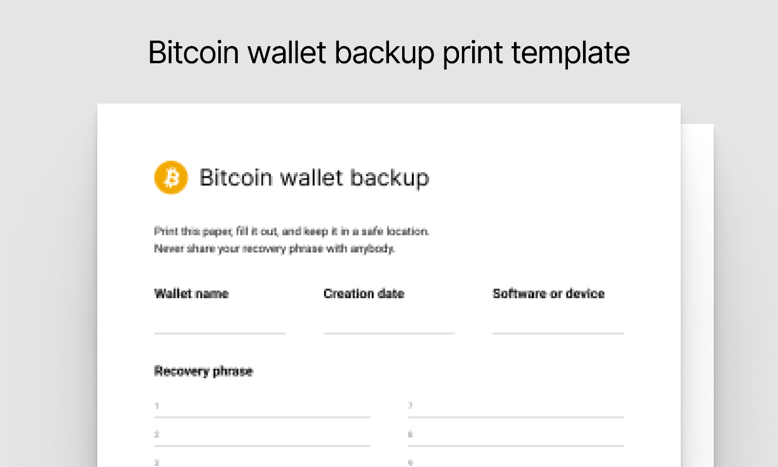 Wallets — Bitcoin