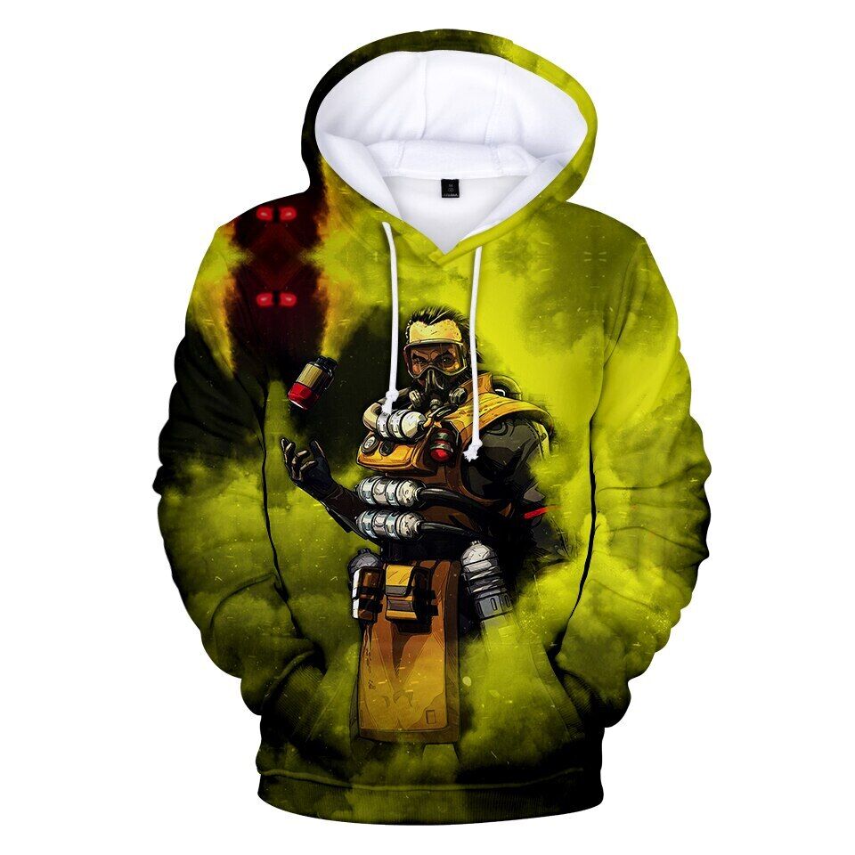 Apex Legends Hoodies - Crypto 3D Print Pullover Gaming Hoodie - Anime Hoodie Shop