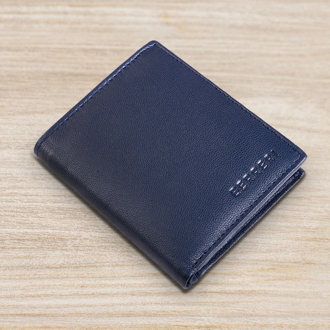 Navy Blue Stingray Leather Mens Wallet