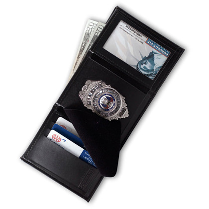 Tri-fold Badge Wallet in Nylon