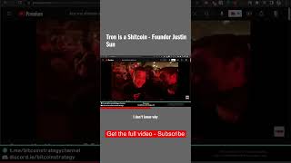 Viral Video Shows Justin Sun Admitting That Tron (TRX) is a Sh*tcoin