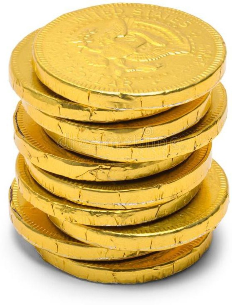 20 Gold Chocolate Coins 2 Bags - 99 Rands