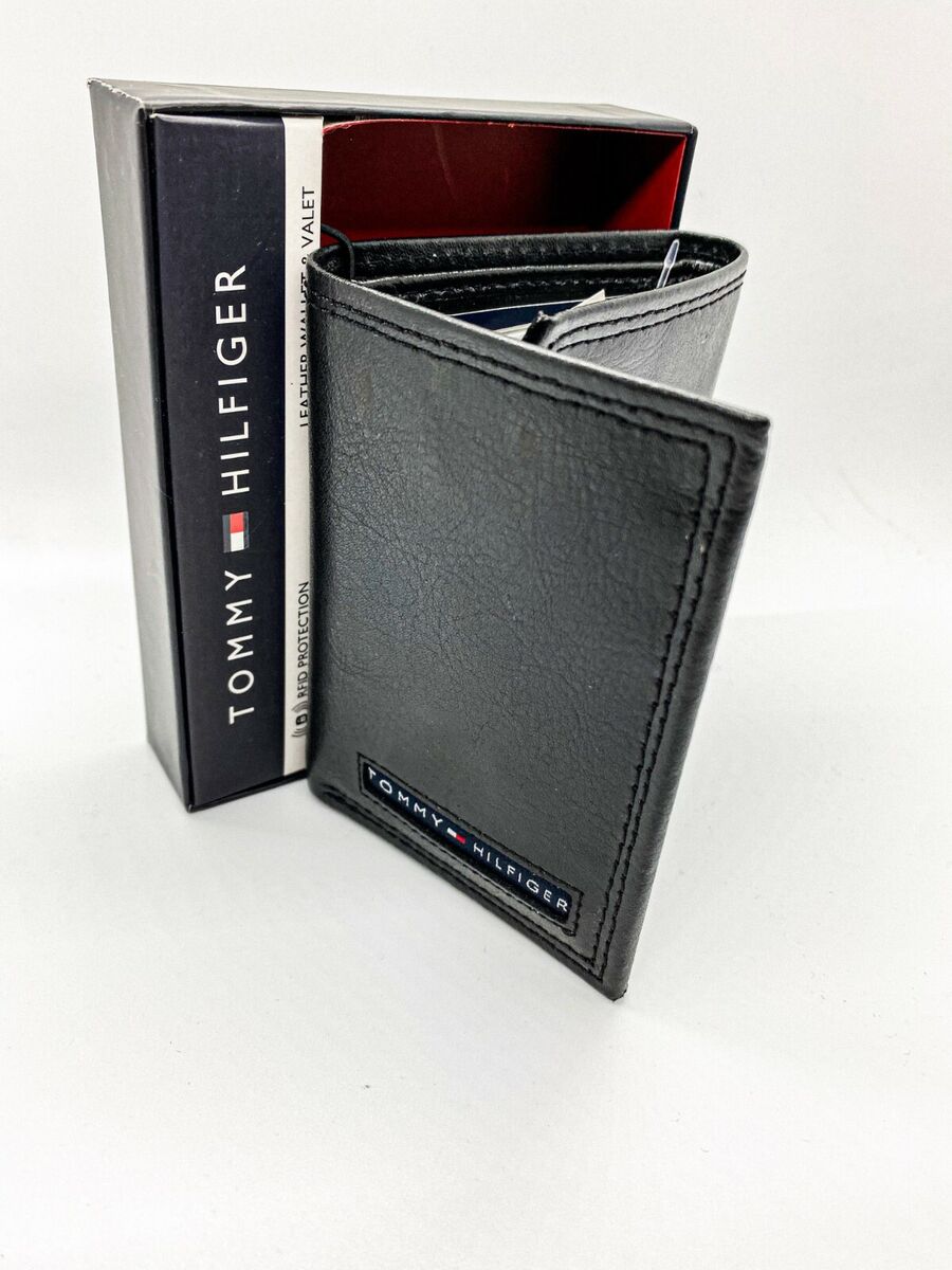 Tommy Hilfiger Oxford Slim Trifold & Valet Black (31TL11X) – Rafaelos