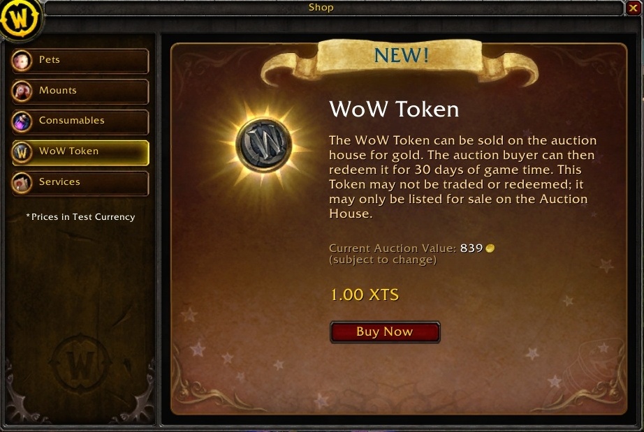 Blizzard Support - Can't Buy a WoW Token with Money