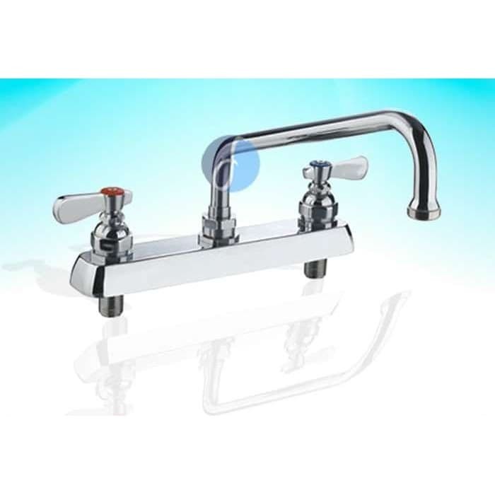 Deck Mounted 3 Hole Square Top Kitchen Faucet | Watermark Designs