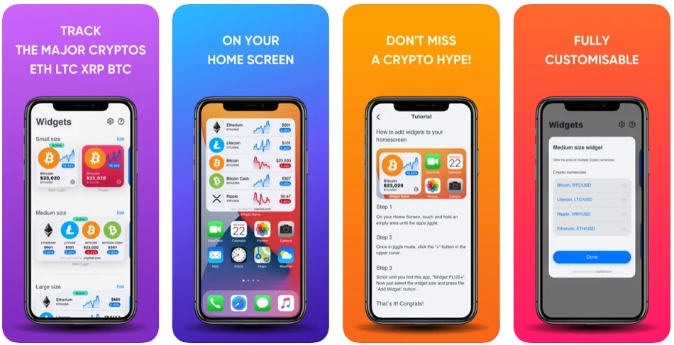 Best Crypto Price Widget Apps For iPhone's Home Screen In - iOS Hacker